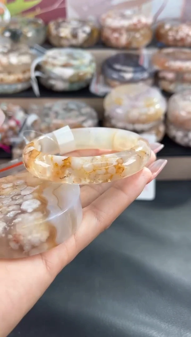 未镶嵌手镯石英质玉55（镯心赠品 不保证完美）