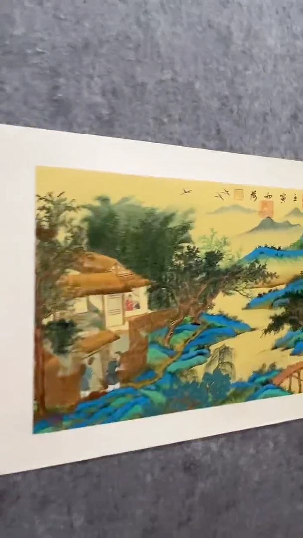 国画雨荷国画作品2.7平尺