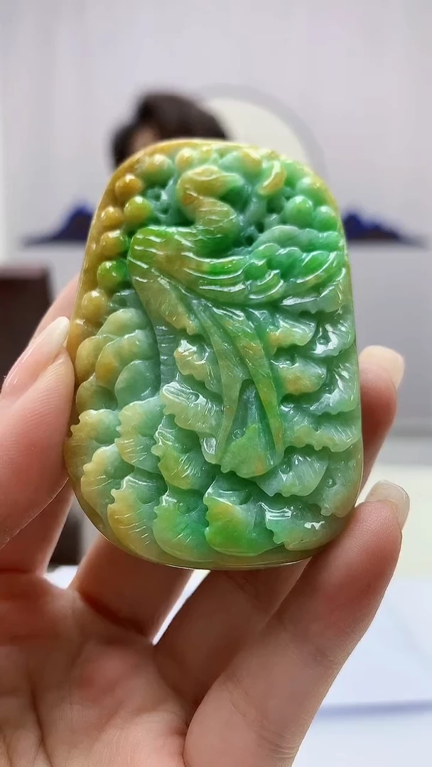 定制翡翠未镶嵌5159ms-毛货110凤凰