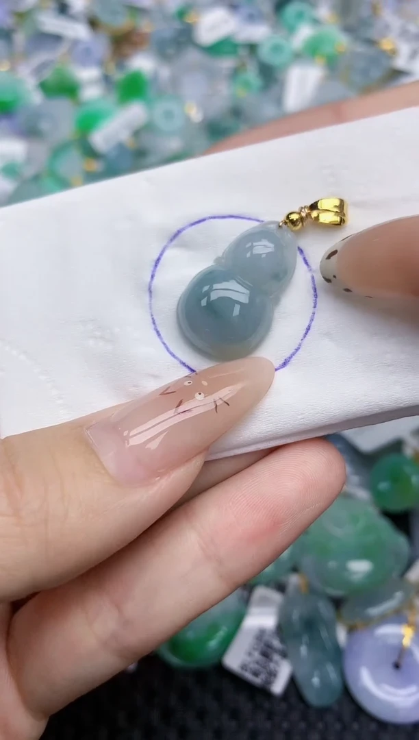 翡翠银S925镶嵌颈饰   天然翡翠A货