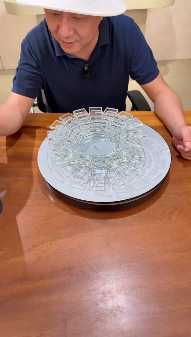 摆件水晶琉璃艺术果盘