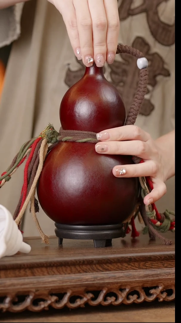 160号精品天然大漆酒葫芦一物一拍~