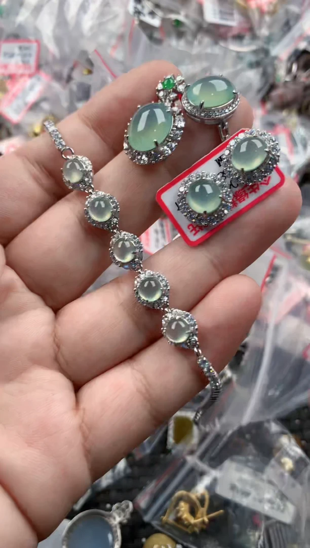 银S925镶嵌戒指翡翠555555   4