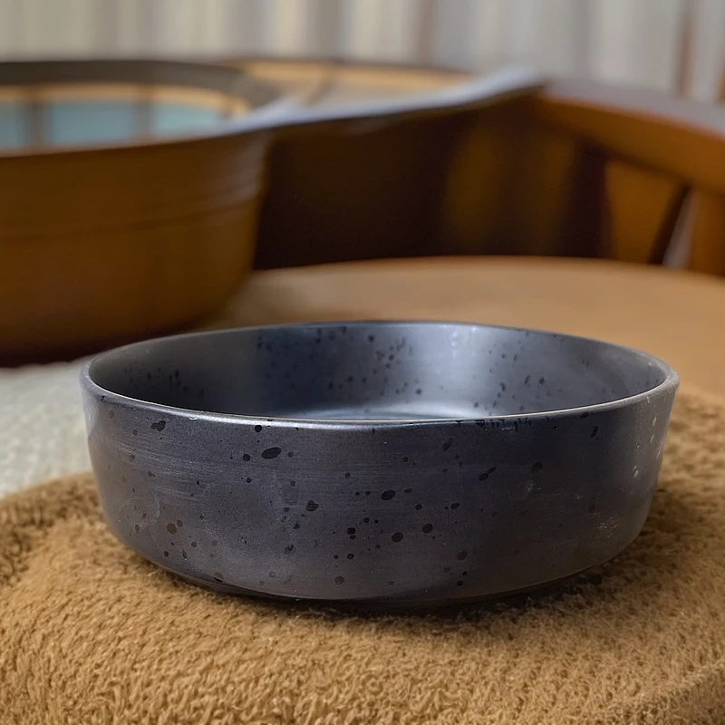 180 微瑕品8英寸喷墨釉陶瓷深盘菜盘