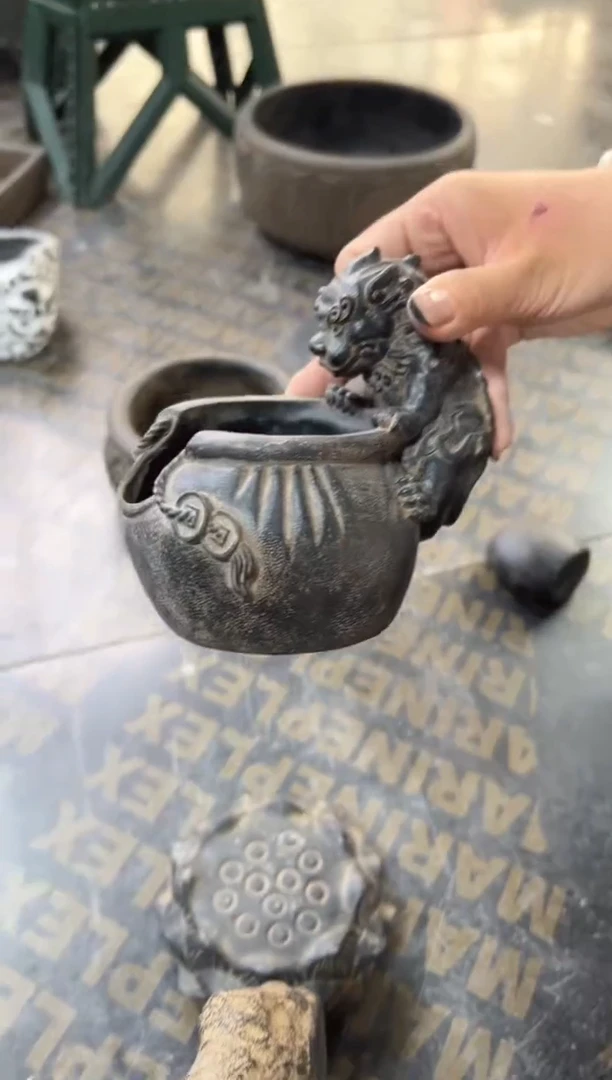 陶土【合成青石】代代富贵{小}