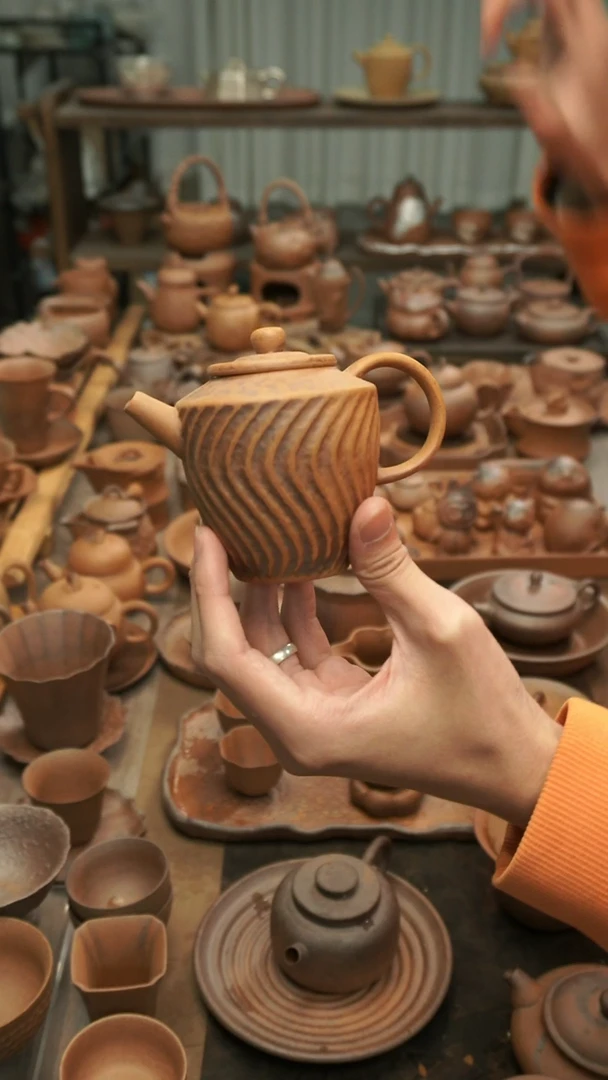 原矿老岩泥精工   孤烟壶150ml