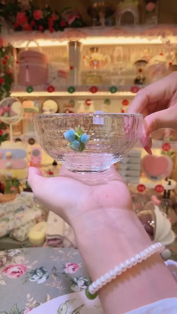 铃兰花水晶碗——手工制作品质好！