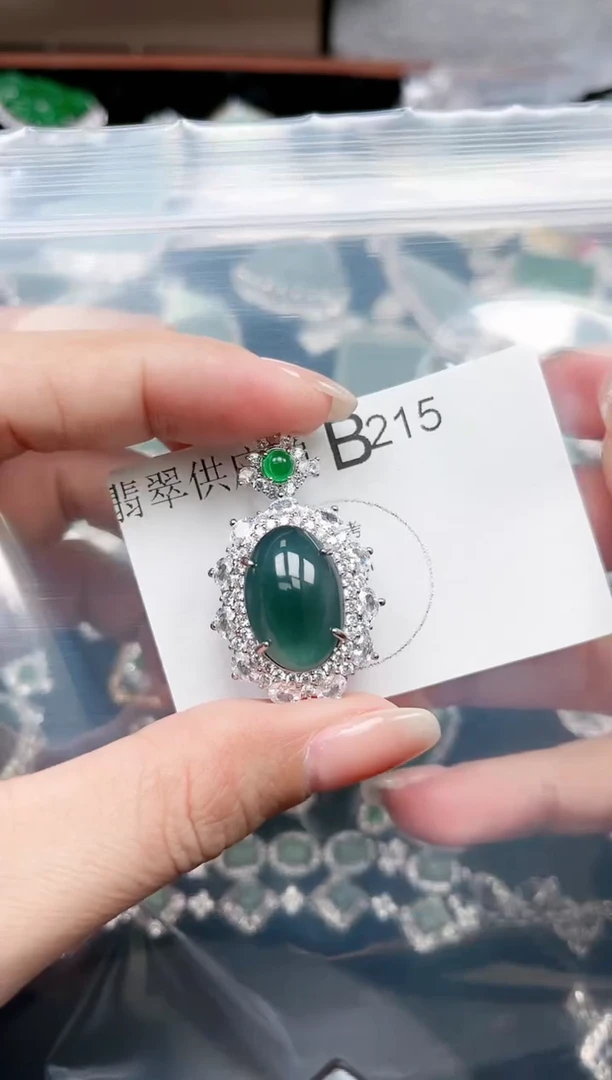 【闪购商品】翡翠颈饰未镶嵌215赠皮绳