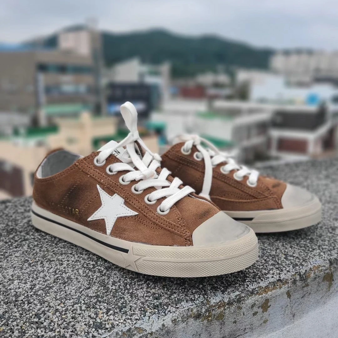 L韩国新款翻毛皮脏脏鞋休闲时尚百搭经典卡其系带低帮潮鞋韩版