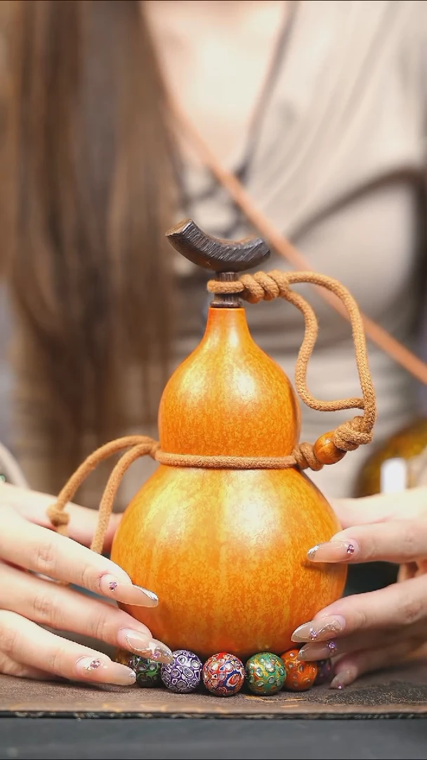 【闪购商品】WM135大漆酒葫芦不包手串及旋转底座