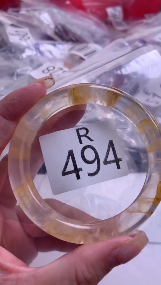 水晶珠宝半成品未镶嵌苏*安水晶手镯494-56