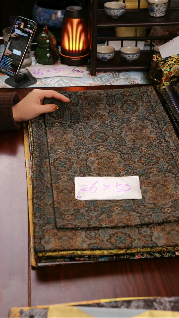 【云锦双面】中国风干泡织锦茶席26*50