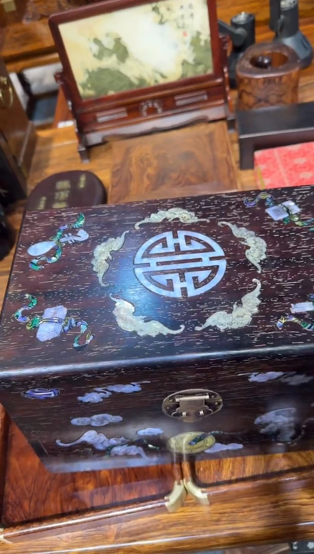 木紫檀百宝八宝大箱子邵氏小叶木艺链接