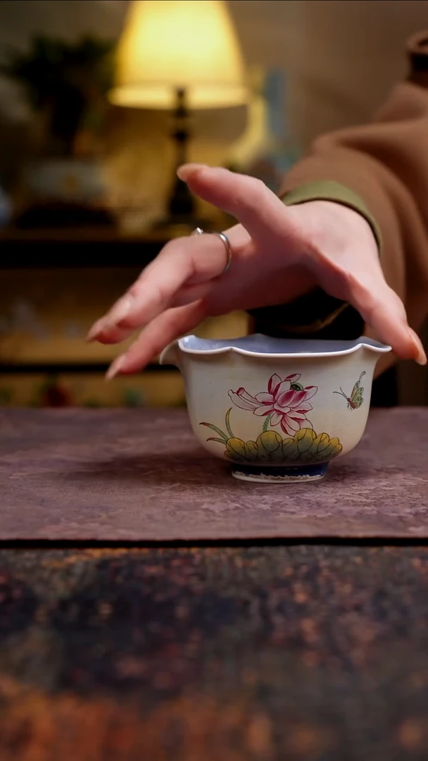 杯景德镇陶瓷杯碗柴烧多人
