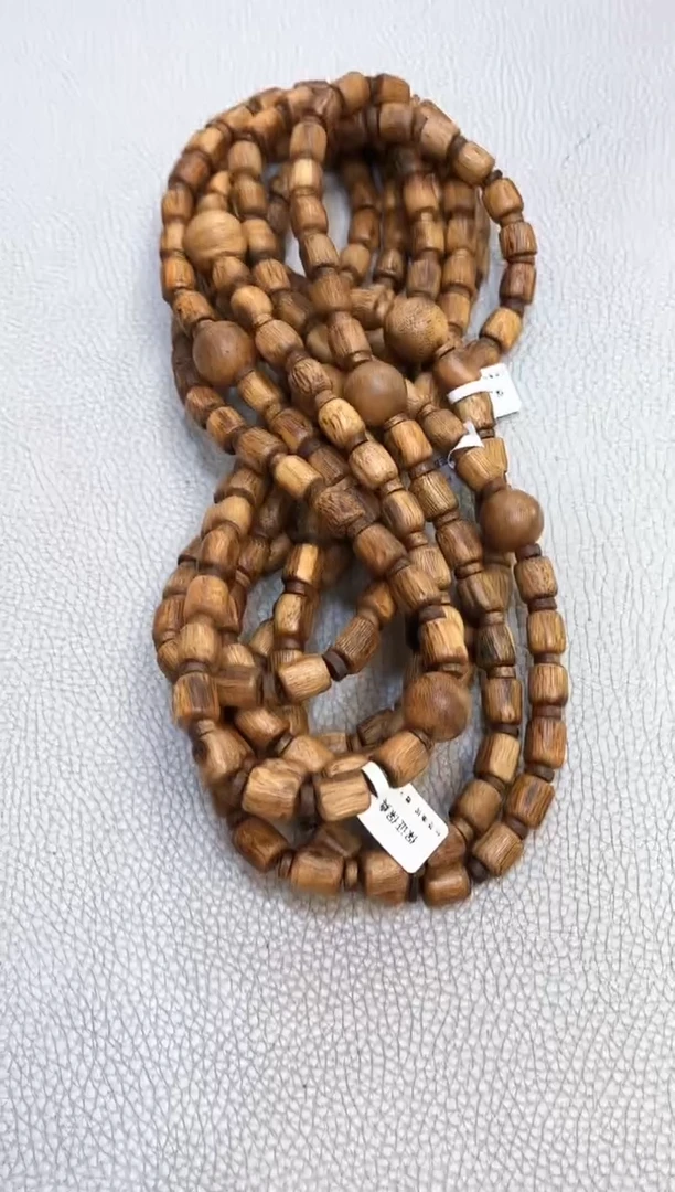 沉香手串海南老棋楠尖峰岭随型脖挂双圈多样性发其一