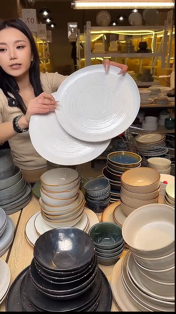 瓷66外贸尾货窑变釉下彩默外微瑕