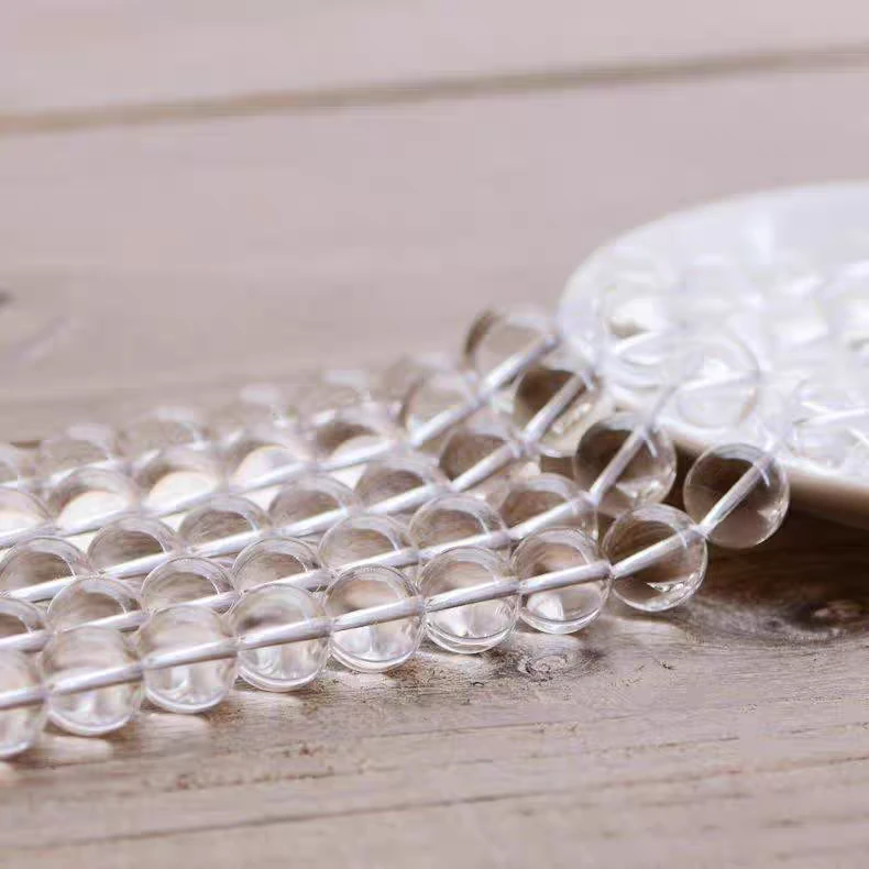 378号-精品白色卡10mm圆珠半成品链子随机一条