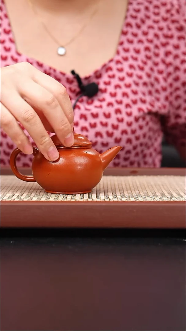 茶壶紫砂赵庄朱泥水平150cc