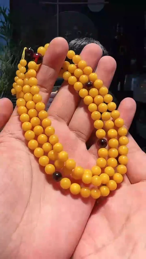 【闪购商品】蜜蜡手链未镶嵌7+108多圈