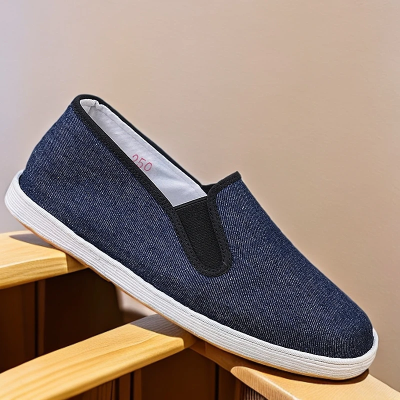 中国风男鞋牛筋底休闲夏季老北京布鞋春极简风布鞋软底舒适透气