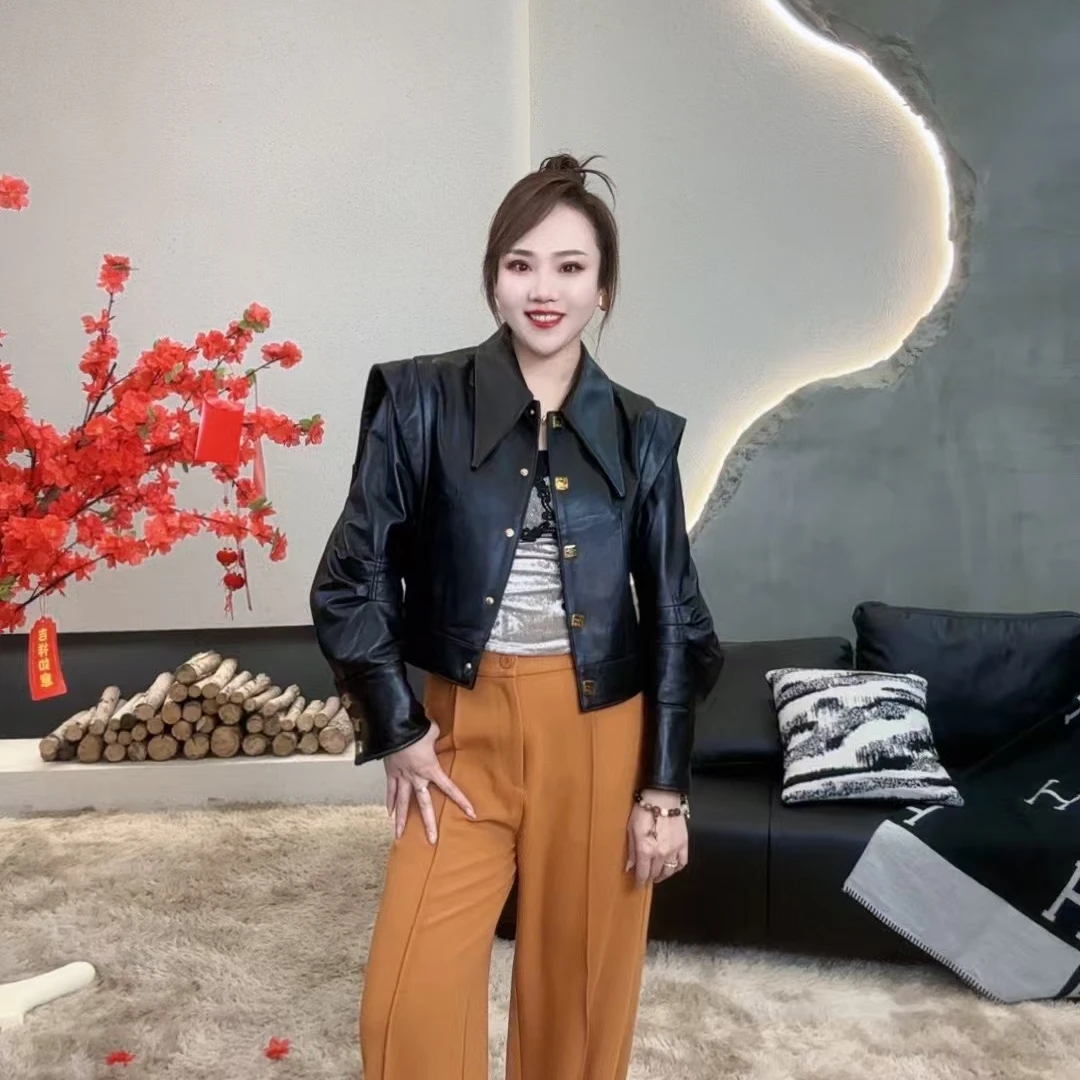 【喜芃皮草优选】“喜乐顺遂”新款高定皮衣气质时尚百搭