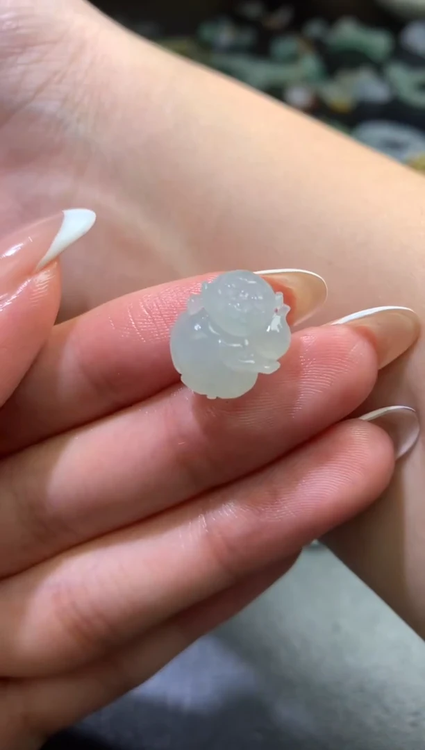 未镶嵌定制翡翠毛货 15-12.8-7.4