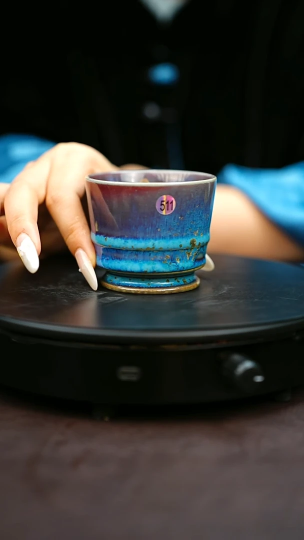 511#原矿钧瓷炉钧釉主人杯