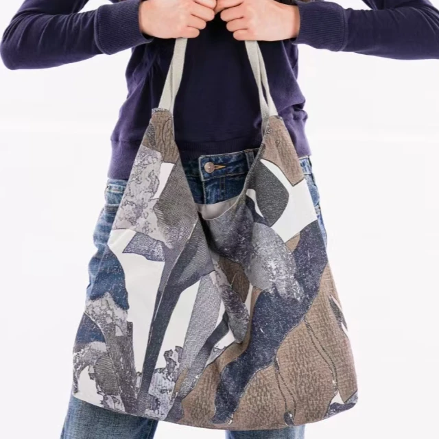 无则艺【冰丝月牙包】枯荷夏季款时尚印花运动单肩环保百搭小众