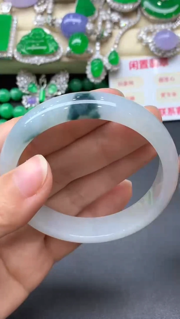 未镶嵌手镯翡翠555-中国好珍宝