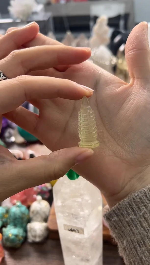 未镶嵌珠宝半成品水晶M935  约3.7cm