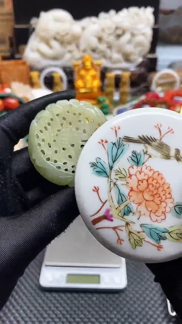 【闪购商品】瓷片瓷片瓷器 摆件1个
