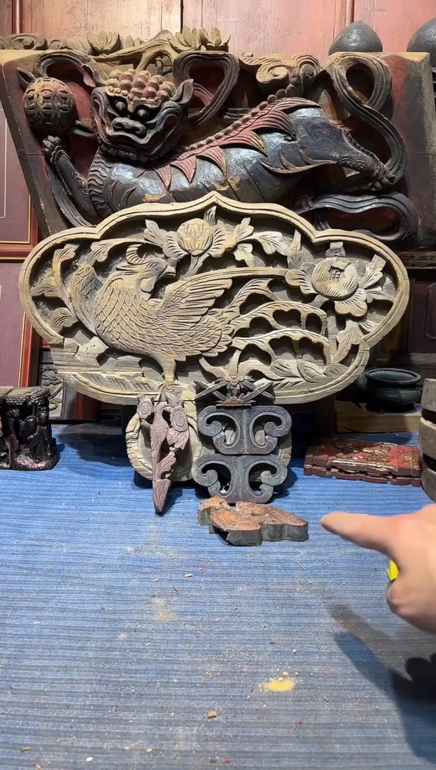 【闪购商品】香樟木老木雕老物件
