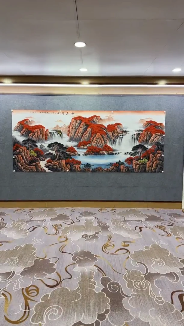 绘画Y-刘雪红-大丈二-山水画
