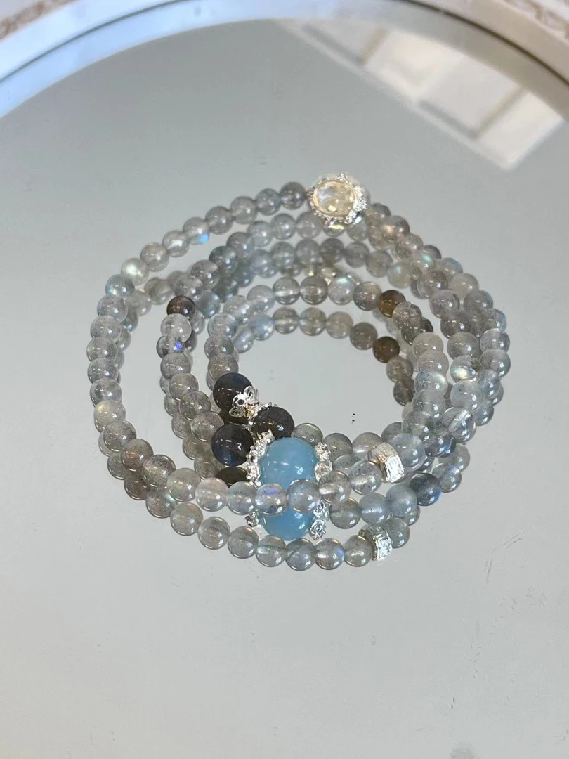 【碎鲛云】拉长石手链YXGZB6243【多样性发一】