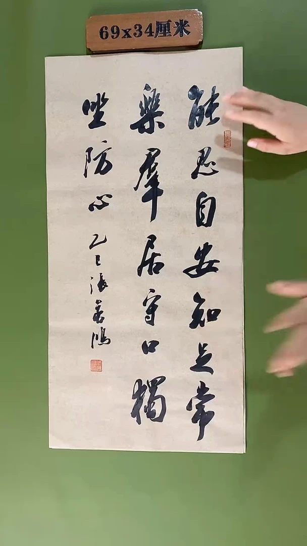 书法书法 张若鸿 尺寸69cm*34cm