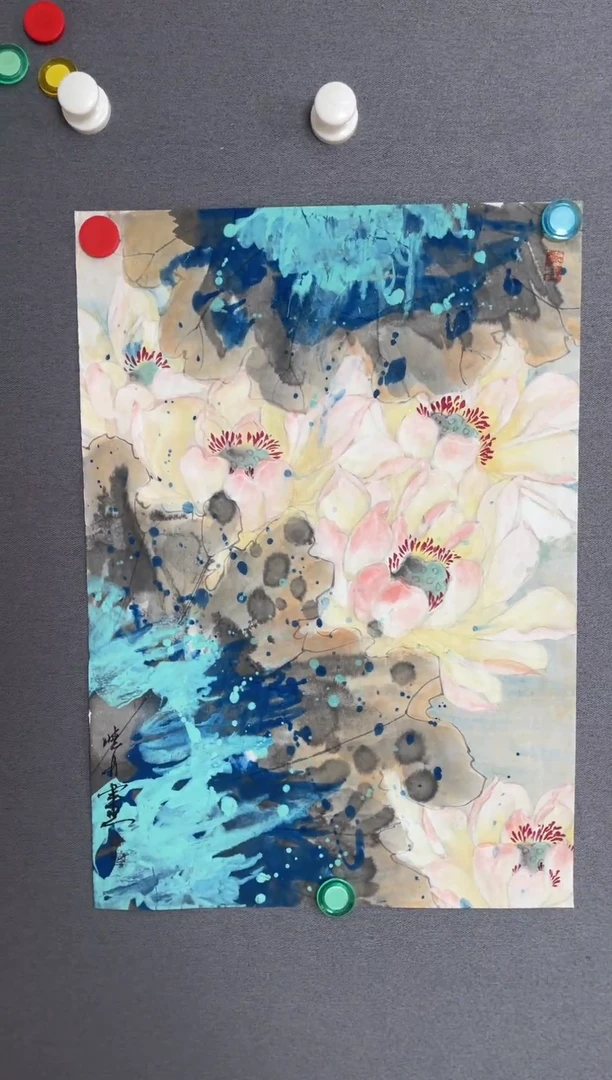 国画国画山水花鸟作品