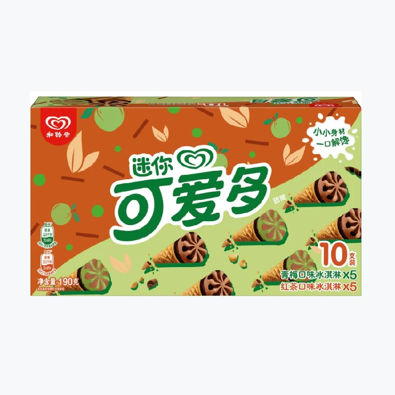 迷你可爱多甜筒青梅红茶口味冰淇淋(190g)雪糕雪糕同城配
