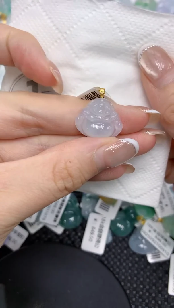颈饰18K金镶嵌翡翠11111111