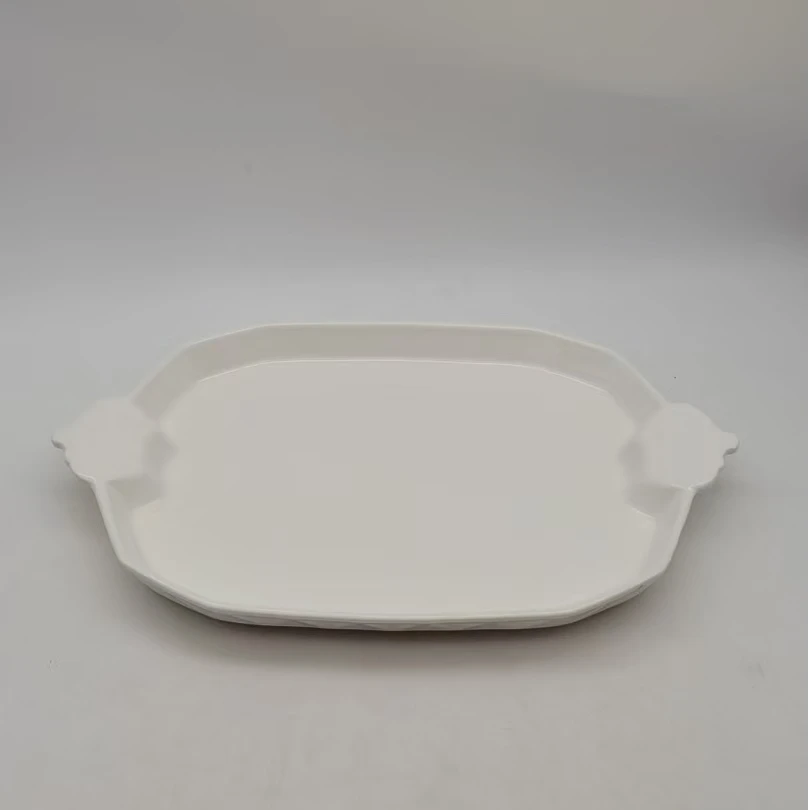 6223 双耳鱼盘1个（不带耳长28，宽19.5，高3）陶瓷餐具C5