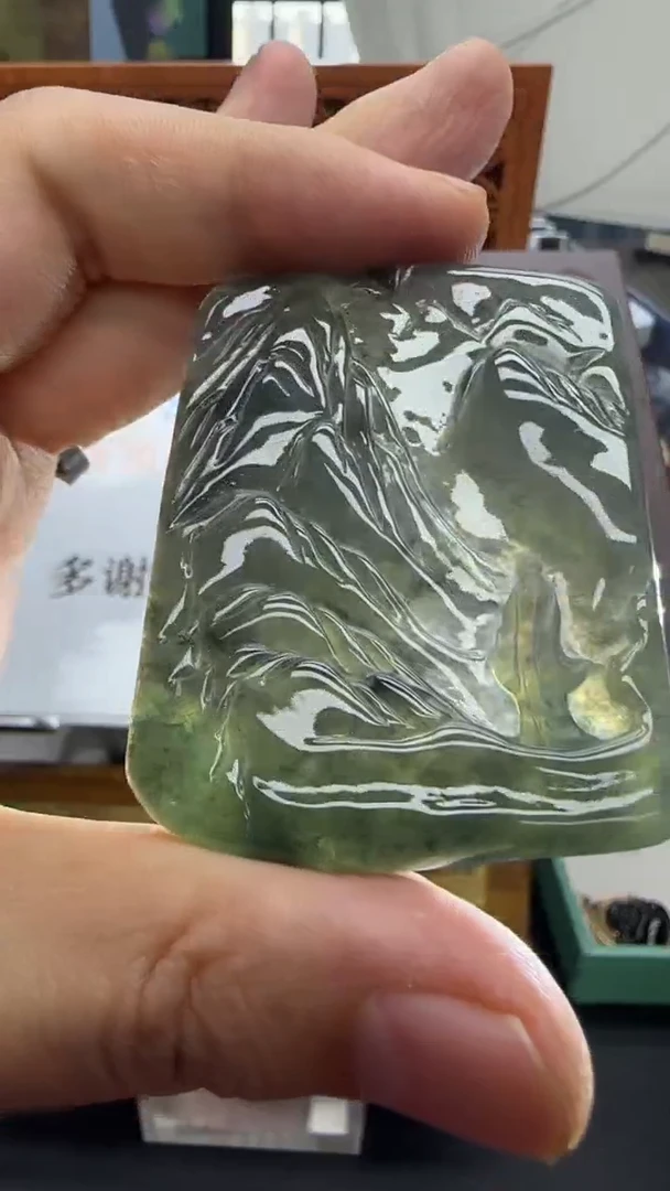 【闪购商品】翡翠挂件未镶嵌国雕谢林工（定制退货扣1000元）