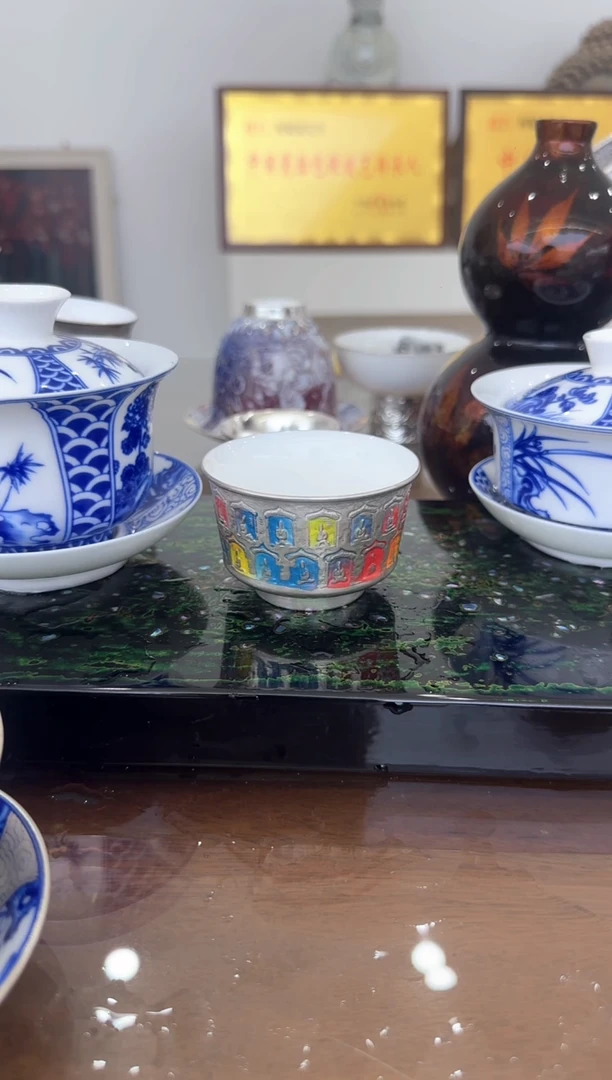何赋森甄选——七彩千佛马蹄银杯
