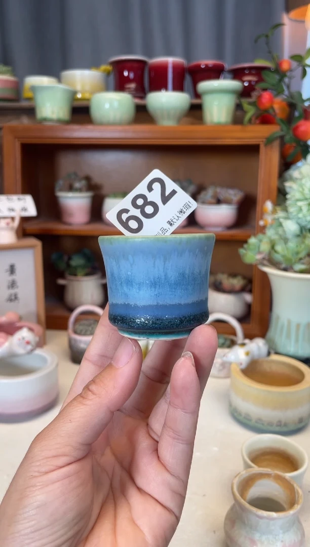 瓷片682知木小芳花盆