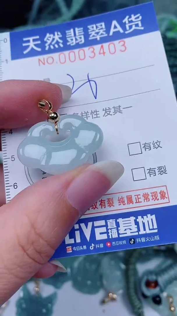 翡翠未镶嵌颈饰00003403