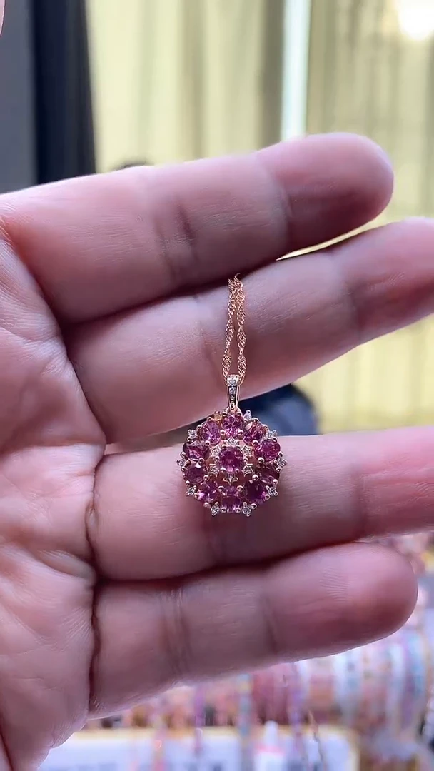 【闪购商品】碧玺吊坠银S925镶嵌35734535435435