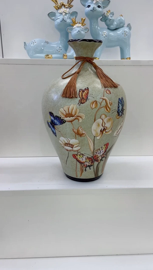 陶瓷蝴蝶花瓶（05大）