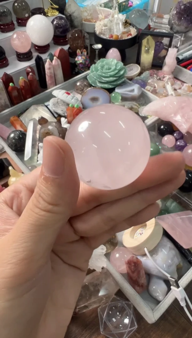 未镶嵌珠宝半成品水晶M367 约3.8cm