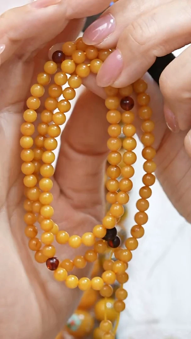 蜜蜡颈饰未镶嵌1029天然蜜蜡珠宝奇石全部保真