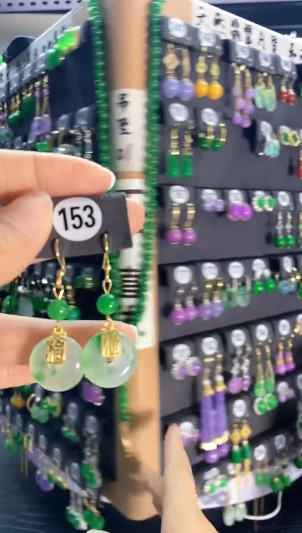 翡翠银S925镶嵌颈饰153..