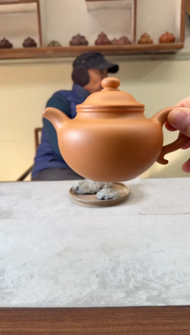 茶壶紫砂220CC老宕口无添加黄金段半手莲子