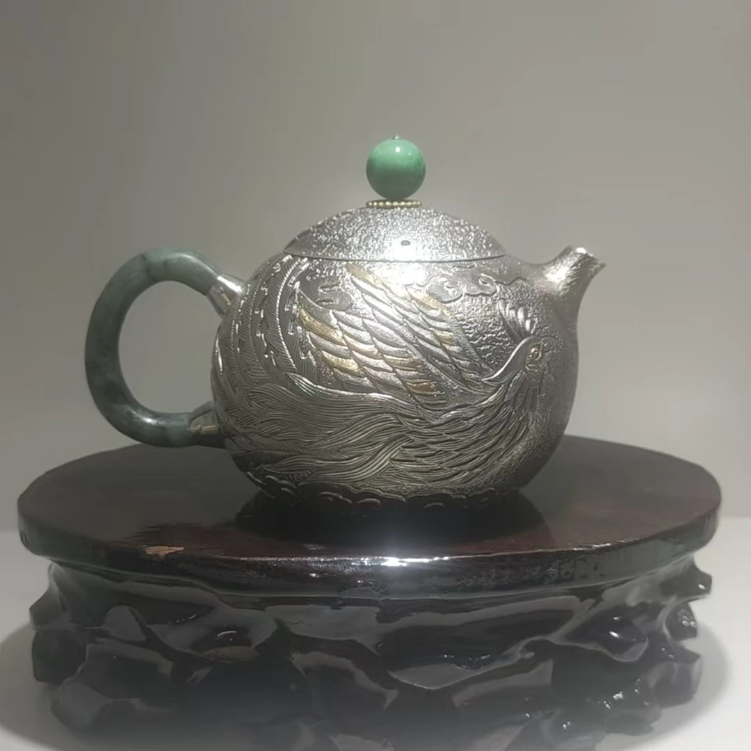 足银银制品 足银纯手工泡茶小壶